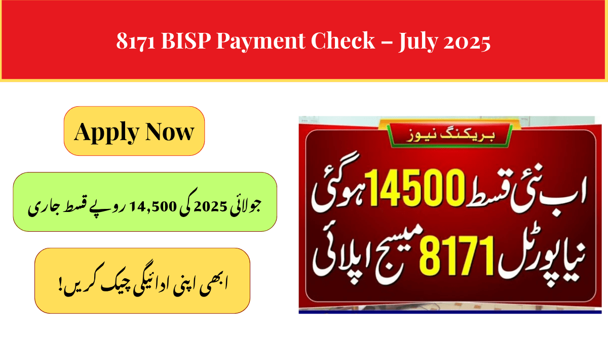 8171 BISP JULY PAYMENT UPDATE