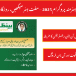 Apply Online for Benazir eHUNAR Program