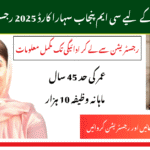 CM Punjab Bewa Sahara Card Registration 2025
